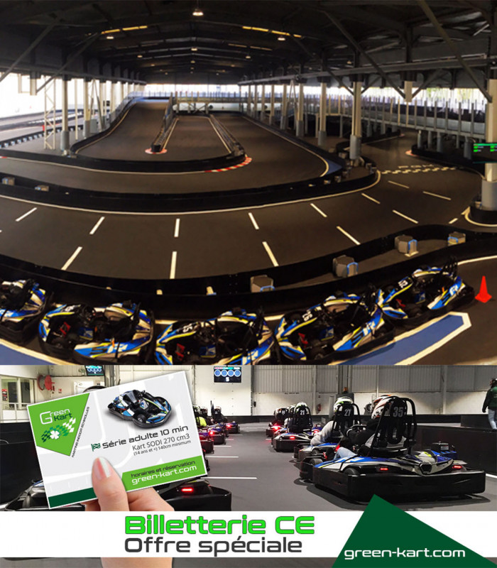 E-billet 1 session 10 minutes karting 270 cm3 GREEN KART (3 complexes)