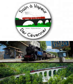 E-Billet Enfant 4 à 12 ans inclus Aller/Retour TRAIN A VAPEUR CEVENNES