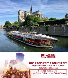 E-Billet Adulte dès 13 ans Dîner Croisière Prestige BATEAUX MOUCHES