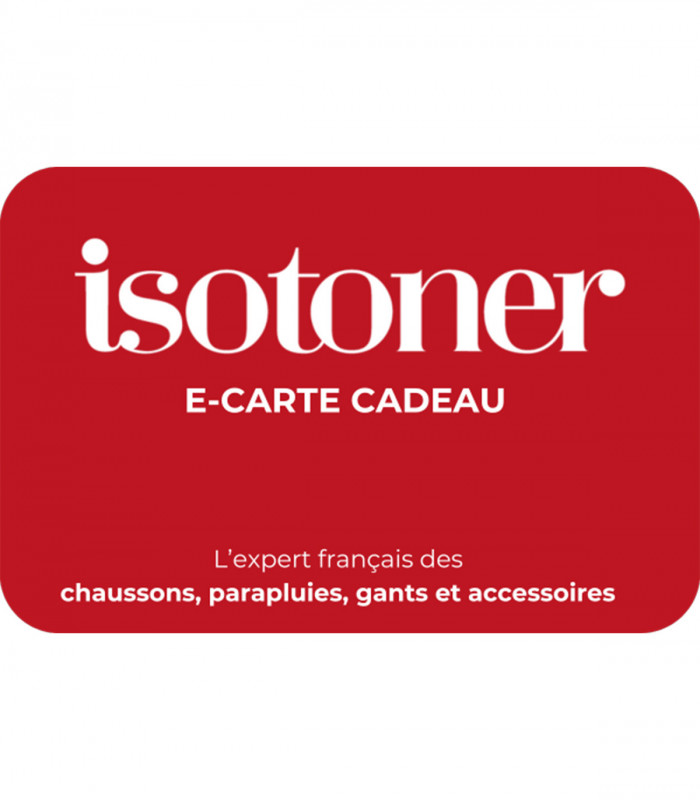 E-carte cadeau Isotoner Valable jusqu'au 18/12/2026