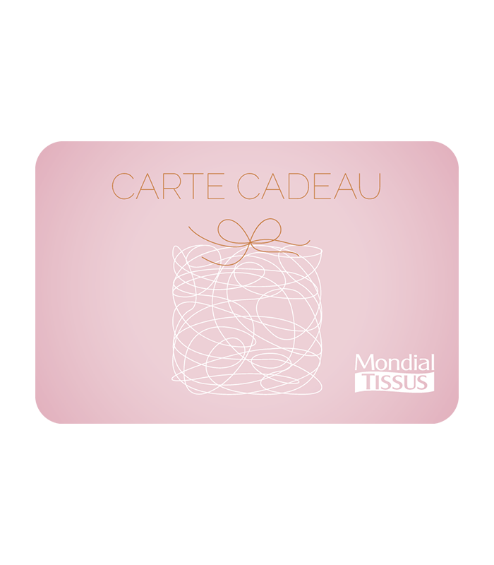 E-carte cadeau Mondial Tissu Valable jusqu'au 01/05/2027
