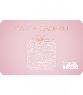 E-carte cadeau Mondial Tissu Valable jusqu'au 11/01/2027