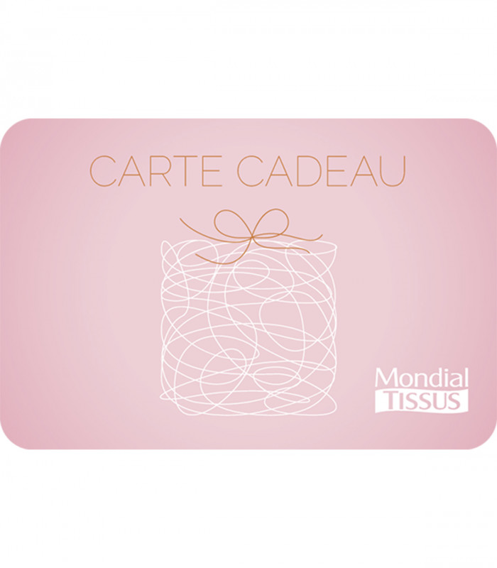 E-carte cadeau Mondial Tissu Valable jusqu'au 21/11/2026
