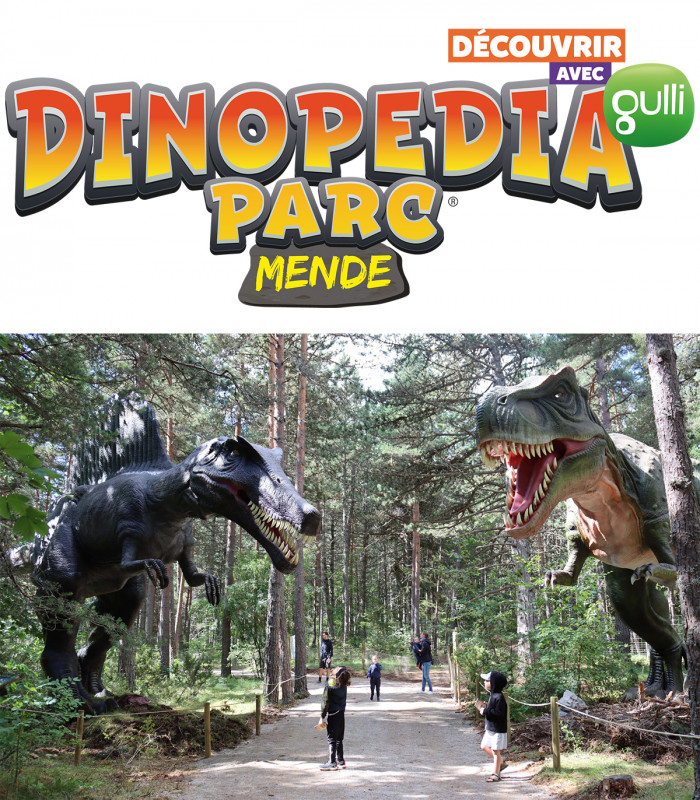 E-Billet Enfant de 1 mètre à 15 ans 1 Jour DINOPEDIA PARC LOZERE