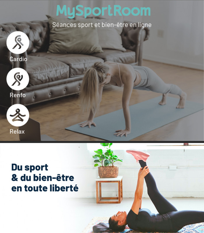 E-Bon d'achat Abonnement 3 mois sport bien-être en ligne MYSPORTROOM