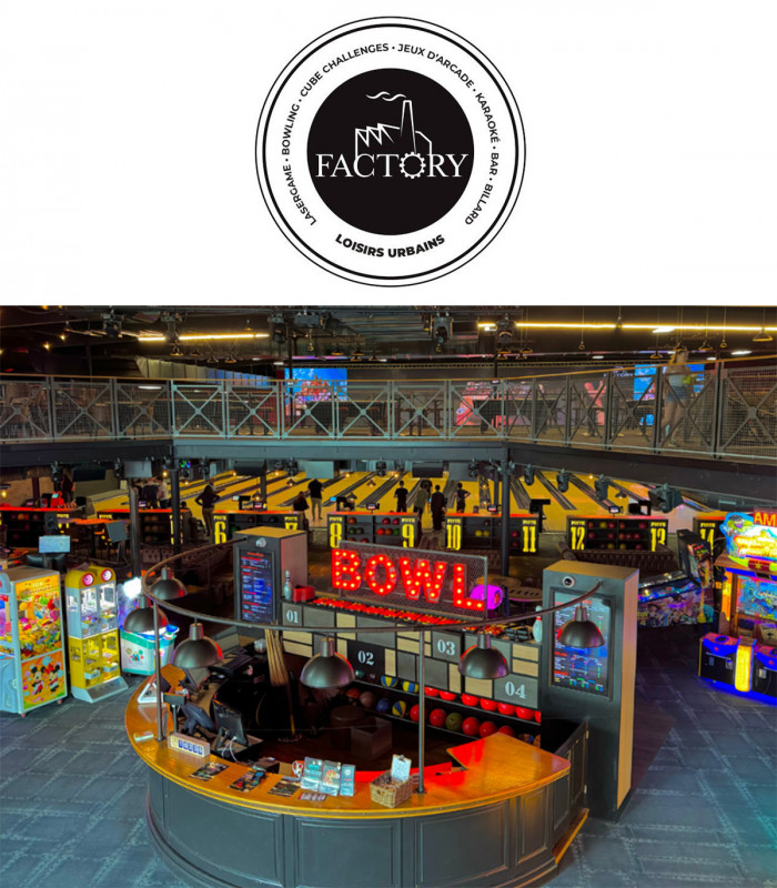 E-billet 1 partie de Bowling en Week-End à FACTORY BOWLING