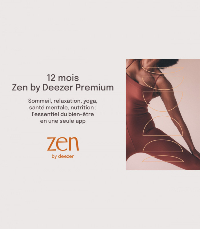 Abonnement Zen By Deezer 12 mois Valable jusqu'au 12/01/2027