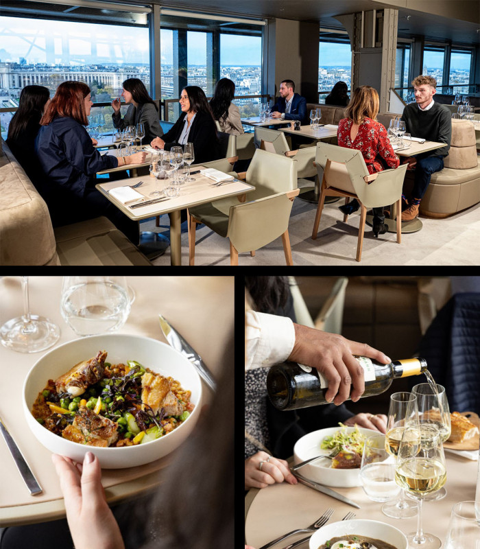 E-Billet Dîner Menu Gustave au 1er étage Tour Eiffel MADAME BRASSERIE