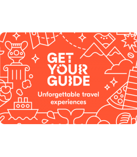 E-carte cadeau GetYourGuide 50 € Valable jusqu'au 09/05/2028