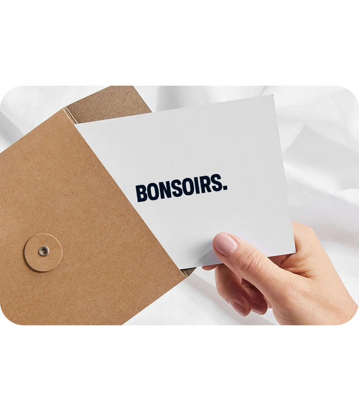 E-carte Cadeau Bonsoirs - 50€ Valable jusqu'au 02/05/2027