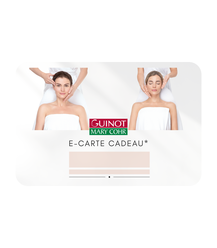 E-carte cadeau Guinot Mary Cohr 50€ Valable jusqu'au 28/10/2026