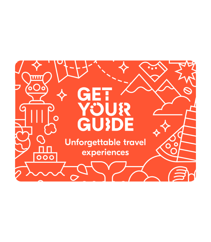 E-carte cadeau GetYourGuide 200€ Valable jusqu'au 21/04/2029
