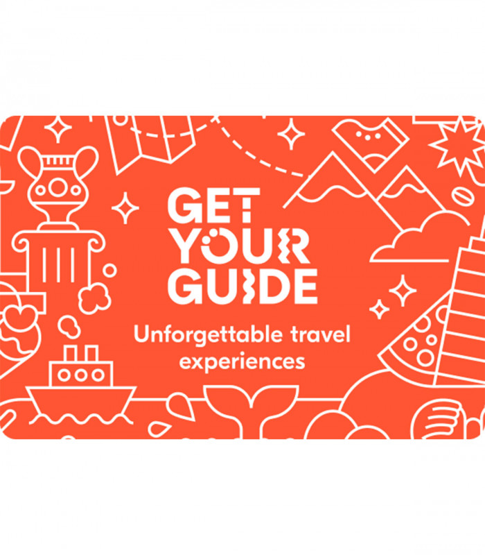 E-carte cadeau GetYourGuide 200€ Valable jusqu'au 01/05/2029