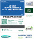 PACK Licence FFGOLF 2026 + 2 cartes de practice de 10 unités