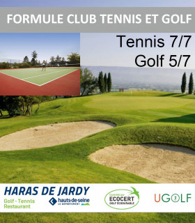 FORMULE CLUB TENNIS 7/7 + MONO GOLF 5/7 AU COMPTANT