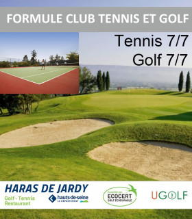 FORMULE CLUB TENNIS 7/7 + MONO GOLF 7/7 AU COMPTANT