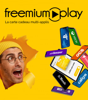 E-carte Cadeau Freemiumplay 50€ Valable jusqu'au 04/09/2024